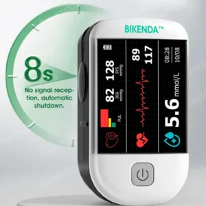 Bikenda™ 3-in-1 Advanced Health Monitor – Blood Glucose, Blood Pressure & ECG with 99.9% Accuracy