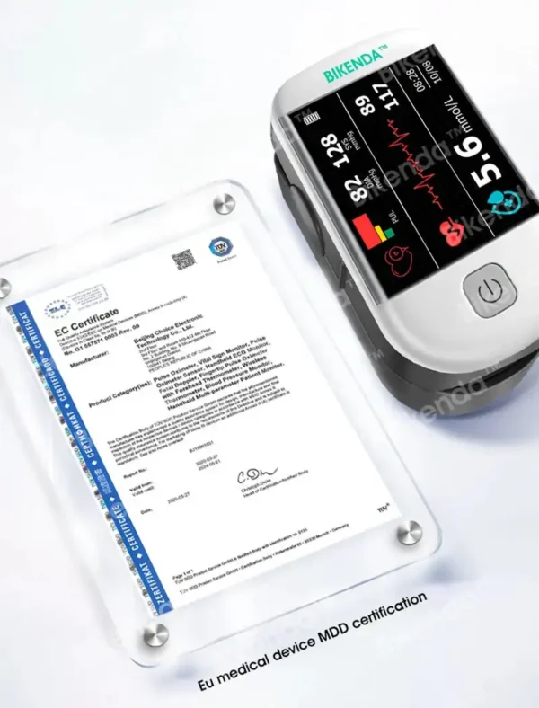 Bikenda™ 3-in-1 Advanced Health Monitor – Blood Glucose, Blood Pressure & ECG with 99.9% Accuracy