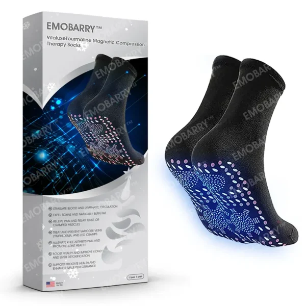 EMOBARRY® VitaluxeTourmaline Magnetic Compression Therapy Socks