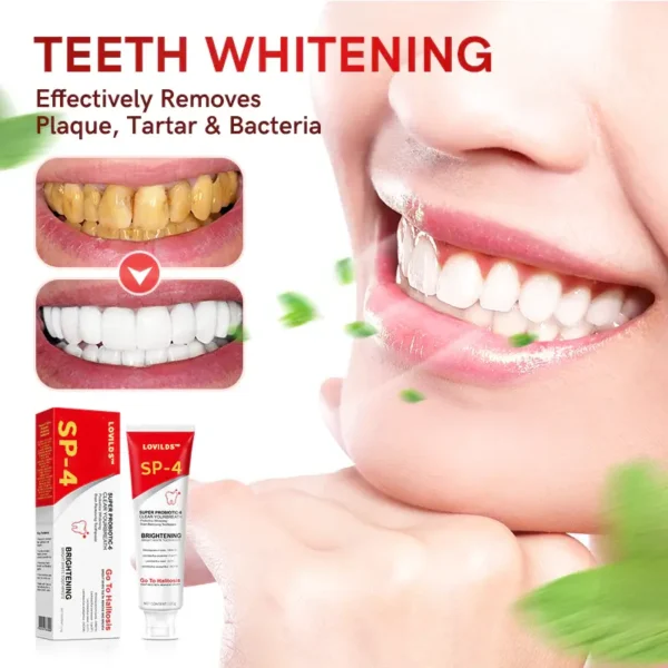 LOVILDS™ Aussie SP-6 Probiotic Ultra Whitening Toothpaste