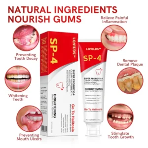 LOVILDS™ Aussie SP-6 Probiotic Ultra Whitening Toothpaste