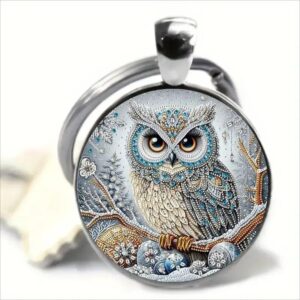 Owl Retro Cross-border Creative Keychain