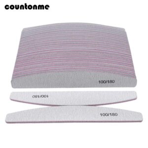 50Pcs Nail File Sanding Polishing Buffer Block UV Gel Nail Polisher Manicure Pedicure Tools